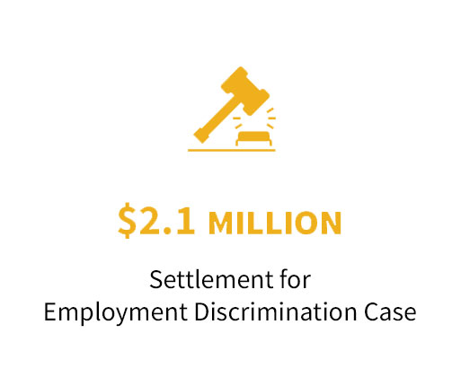 $2.1 Million Discrimination Settlement