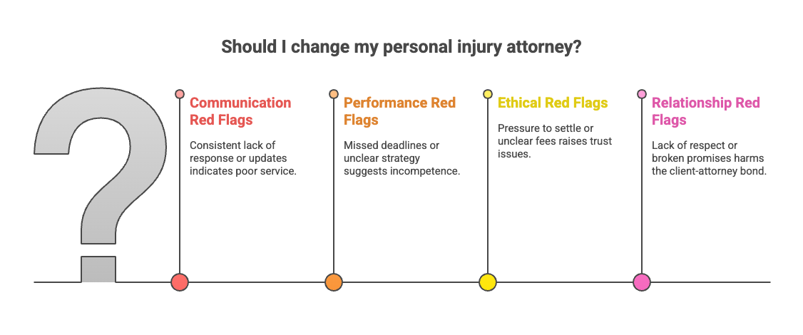 When to change personal injury attorney infographic.