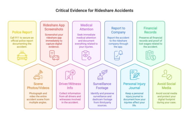 What Evidence Should I Collect After a Rideshare Accident?