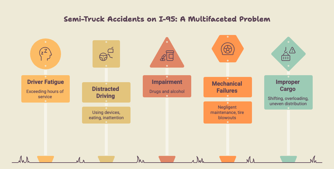 Jacksonville Truck Accident Lawyer: I-95 common causes