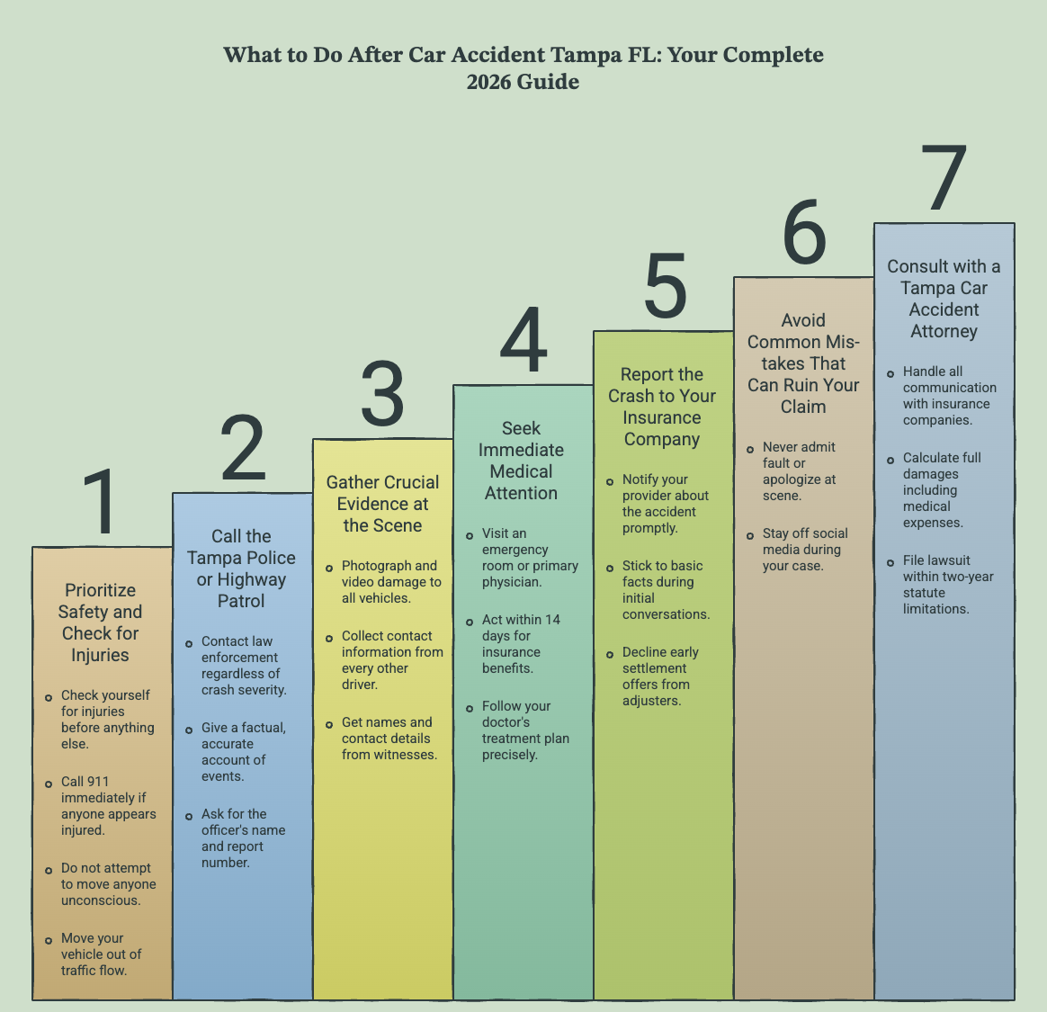 what to do after car accident Tampa FL