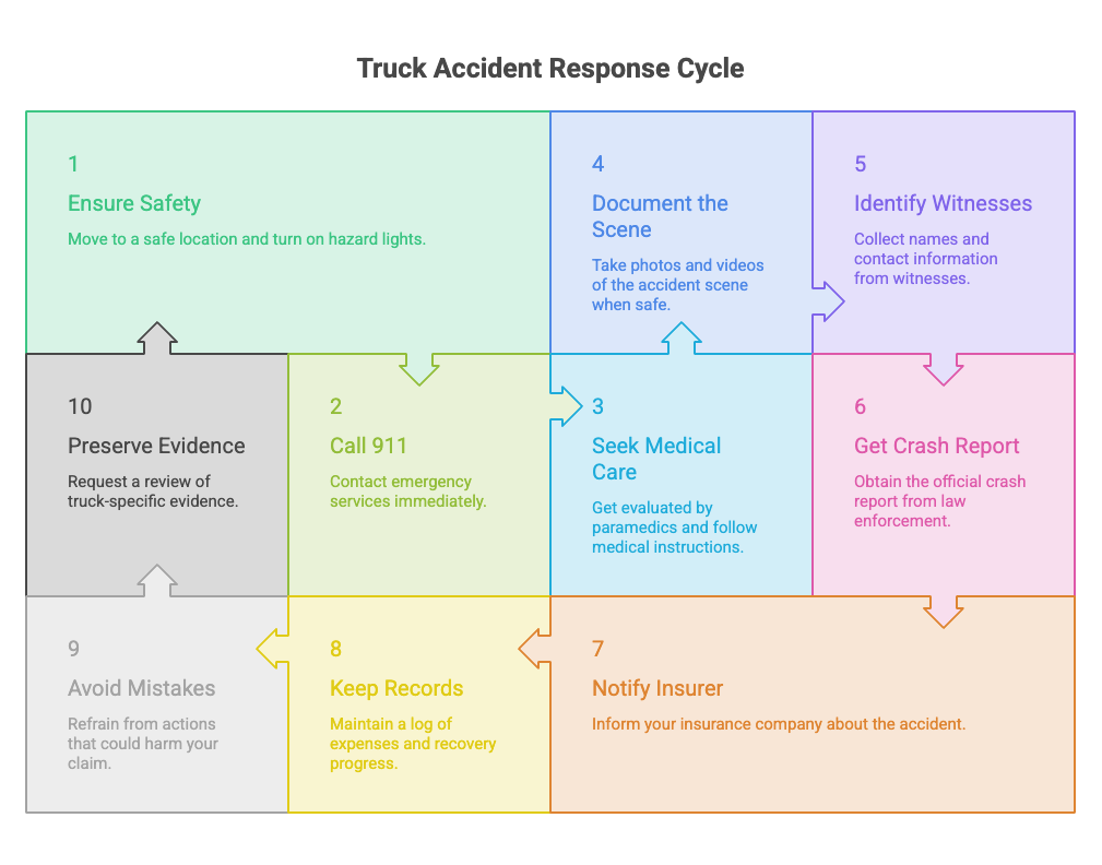 what to do after a truck accident in Florida